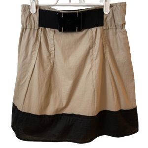 2/$10🔥 Beige and Black Skirt with Built in Belt
